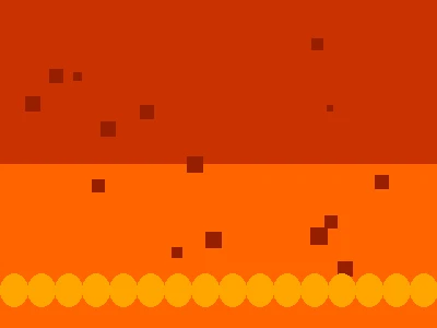 像素艺术作品：熔岩要塞，jdb电子 社区创作